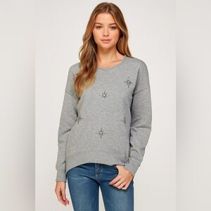 CREAM Embellished Crewneck Josie Sweatshirt
